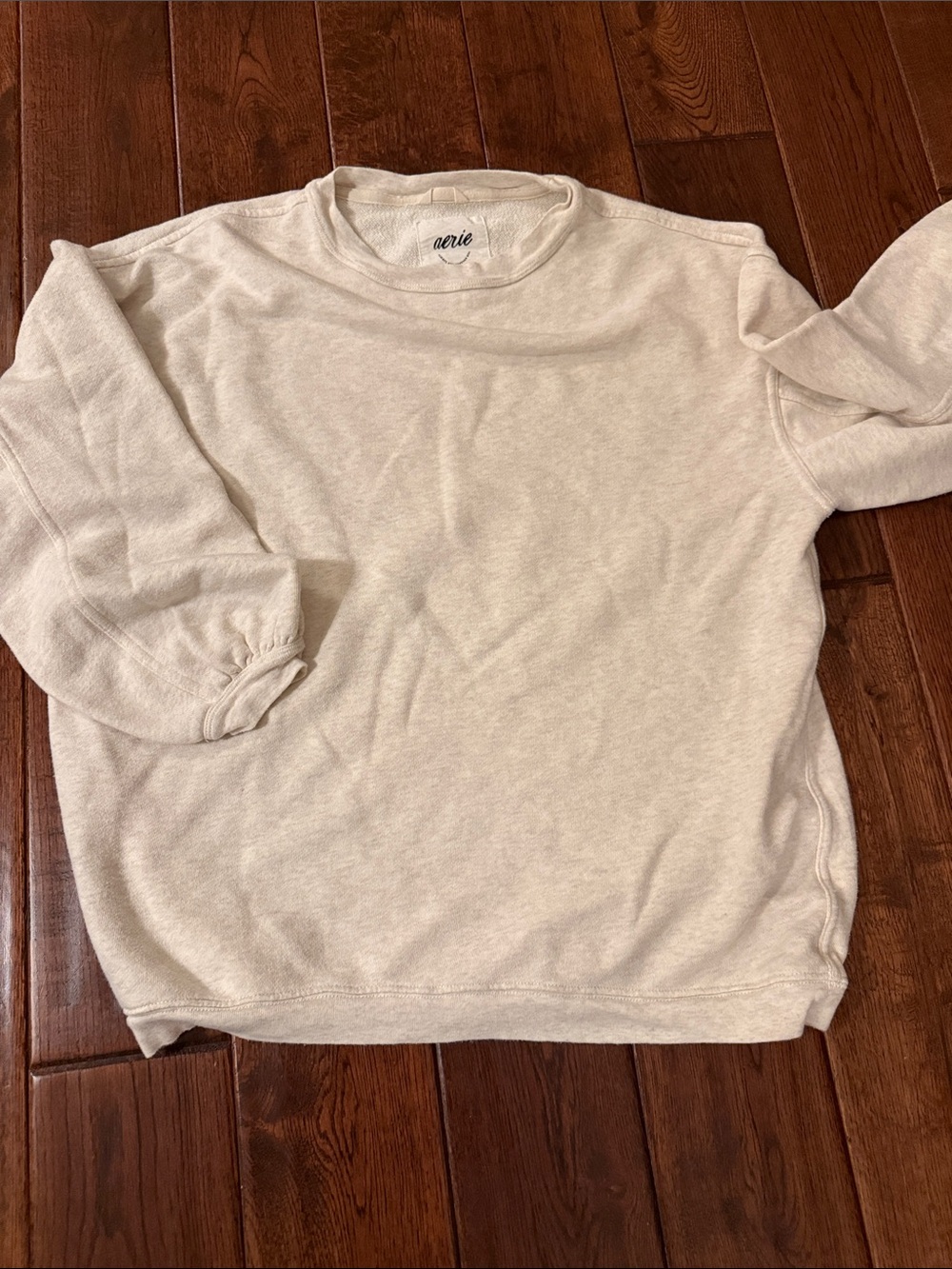 aerie women’s Crewneck Sweater in Oatmeal Cream